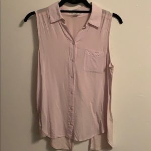 Pastel pink seeveless blouse